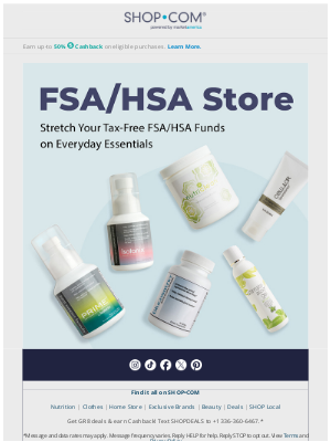 SHOP - Don't Miss Out—Utilize Your FSA/HSA Funds This Season!