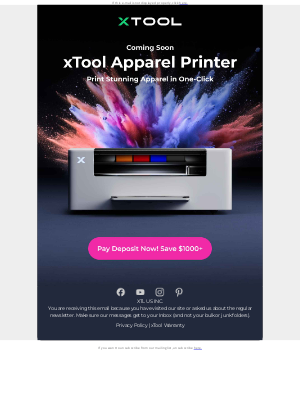 xTool - Coming Soon: xTool Apparel Printer🚀