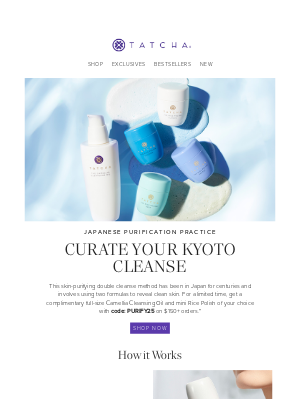 Tatcha - What is a Kyoto cleanse?