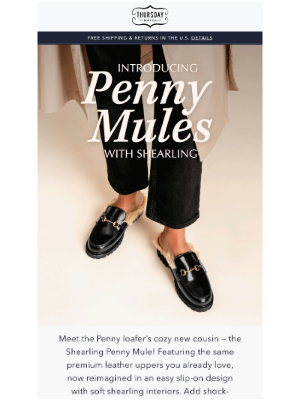 Thursday Boot Company - The New Penny With Shearling!
