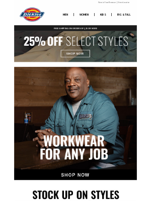 Dickies - Built for Hard Work