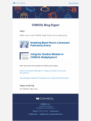 COMSOL - New Blog Posts from COMSOL, June 13