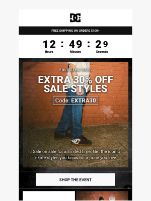DC Shoes - ‼️FINAL HOURS: Full Send Days