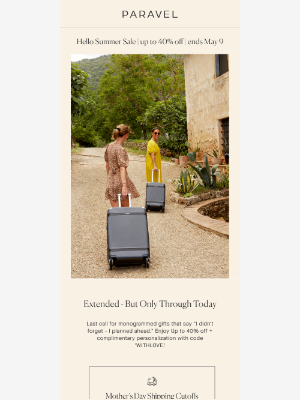 Paravel - EXTENDED - but only through today!