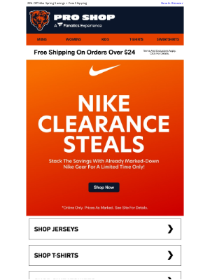 Chicago Bears - This Nike Sale's A Game-Changer. Don't Miss It!