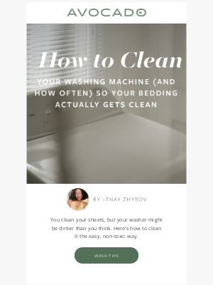 Avocado Green Mattress - How to Clean Your Washing Machine to Keep Your Bedding Truly Fresh