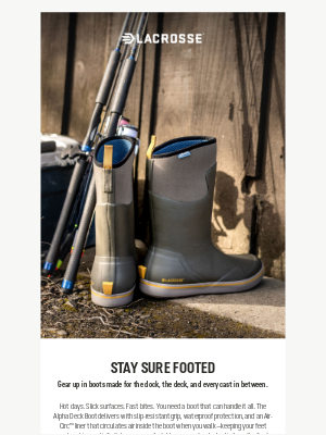 LaCrosse Footwear Inc - Water-tested. Angler-approved.