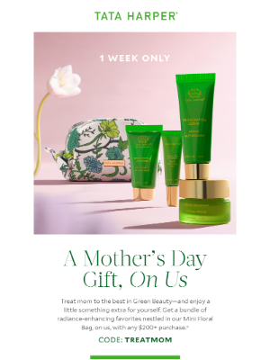 Tata Harper Skincare - A Mother’s Day Gift, On Us 💚