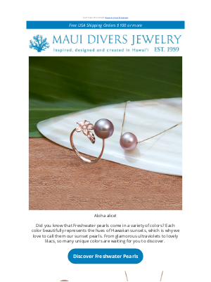 Maui Divers Jewelry - Have You Heard of Sunset Pearls?