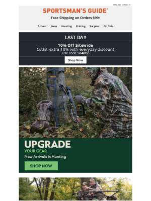 Sportsman's Guide - Hunting Preseason | New Arrivals