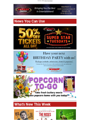 Marquee Cinemas - Watch a Movie with Us this Weekend!