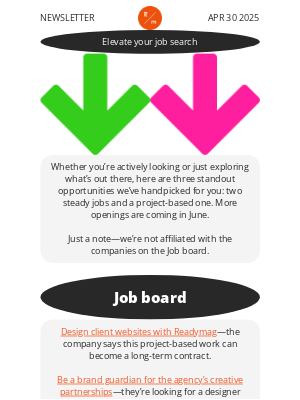 ReadyMag - Handpicked openings: two full-time jobs and a gig