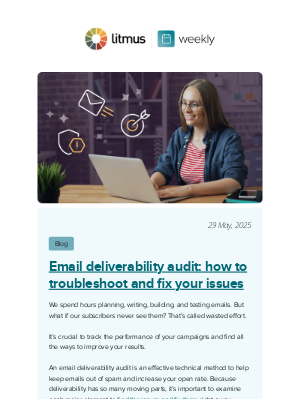 Litmus - Email deliverability audit, Email Innovations World, and more
