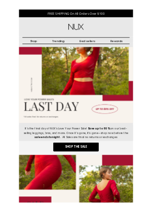 NUX - Today’s the Day—Don’t Miss Out!