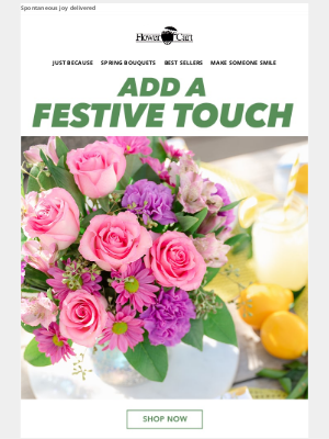 Flower Cart - No occasion needed to brighten their day