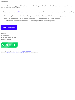 Veeam Software - Achieve True Data Portability with Veeam Data Platform