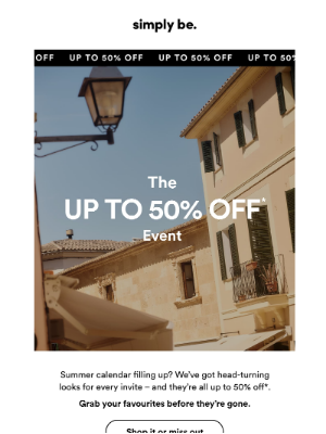Simply Be (United Kingdom) - Too good to miss: up to 50% OFF 🤑