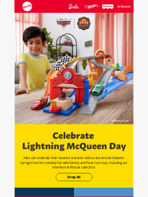 Mattel - Start Your Engines: It’s Lightning McQueen Day!