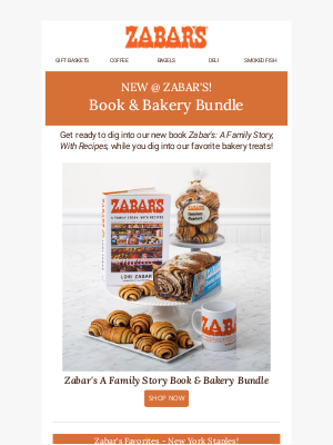 Zabar's - What's for Dessert? Our Favorite Treats & a Good Read!