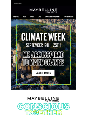 Maybelline - Celebrate Climate Week! 🌎