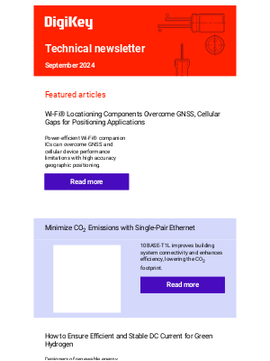 Digi-Key Electronics - Wi-Fi location™ components, single-pair Ethernet, and electrolysis components