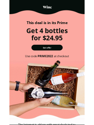 Winc - 🍷This deal is in its Prime 🔥