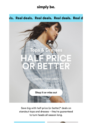 Simply Be (United Kingdom) - Psst, all this is half price or BETTER 😏