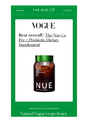 The Nue Co. - Vogue's #1 Gut Supplement 🏆