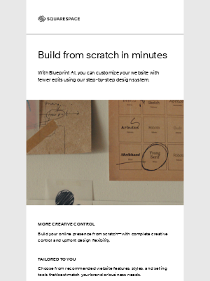 Squarespace - Make a website without a template