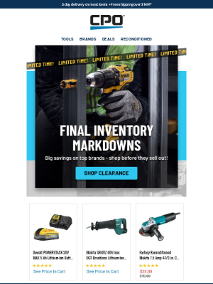 CPO Outlets - Final Inventory: Up to 63% Off