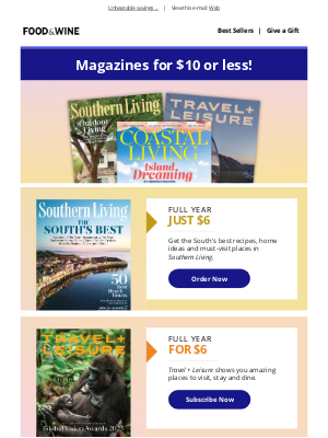 Food & Wine - Don't miss your chance to shop these savings