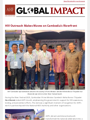 AIDS Healthcare Foundation - Making waves on Cambodia's riverfront