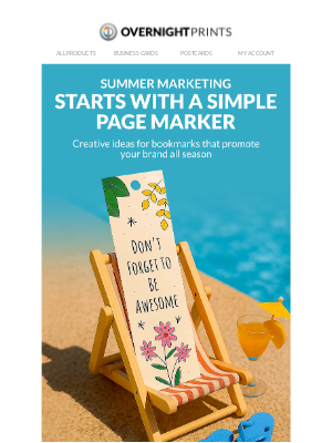 Overnight Prints - Make bookmarks your small business secret weapon