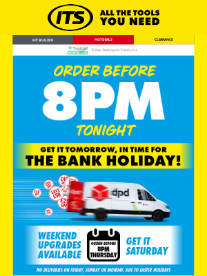 INDUSTRIAL TOOL SUPPLIES - Order before 8pm TONIGHT - GET IT Tomorrow in time for the Bank Holiday  ☀🚛