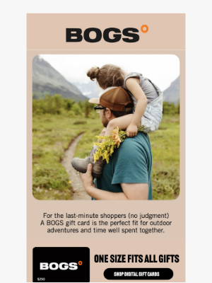 BOGS - One card. All comfort. Zero stress.