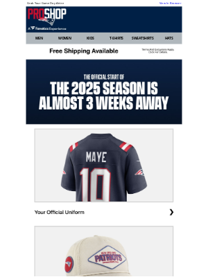 New England Patriots - Countdown to Kickoff.. Almost 3 Weeks Away!