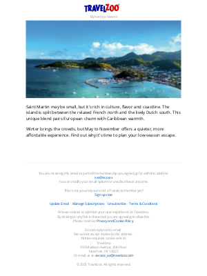 Travelzoo - Dive into Saint Martin