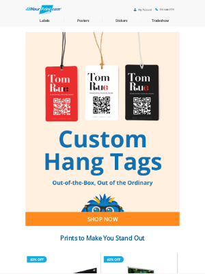 48HourPrint.com - Custom Hang Tags for Your Products to Stand Out