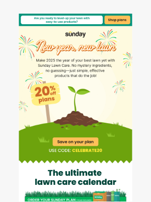 Sunday - 2025 Lawn Goals? We Got You 💪