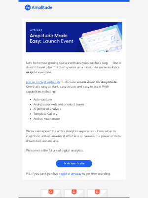 Amplitude - 🖥️ Don't Miss: Analytics Made Easy