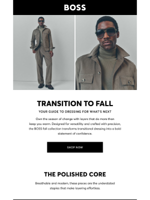 HUGO BOSS - The Fall Edit: Core to Coat