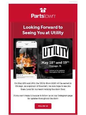 Parts Town - We Hope to See You at the 2025 Utility Show