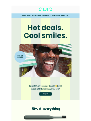 quip - Sitewide savings start NOW