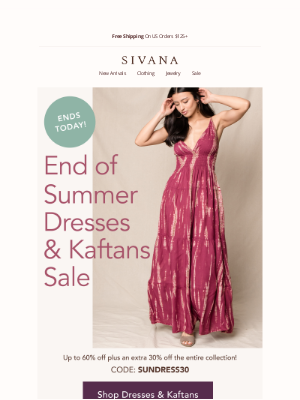 Sivana - 🚨 Last Call For 30% off All Dresses!