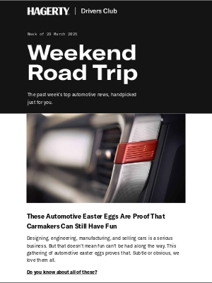 Hagerty - These are the best automotive easter eggs