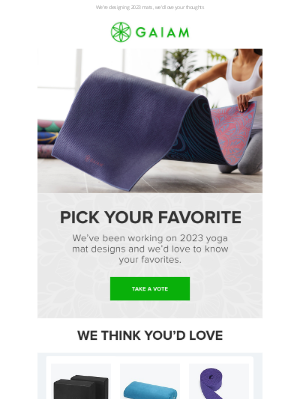 Gaiam - Cast Your Vote