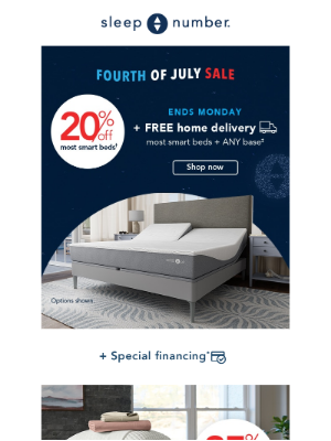 Sleep Number - Boom! Happy 4th Of July Sale