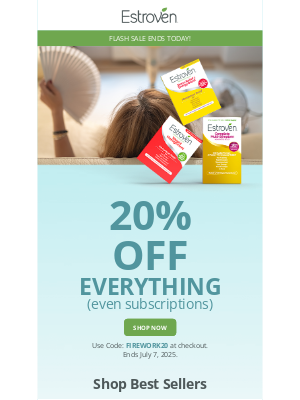 Estroven - The long weekend is over, but the savings are still on! 🎉