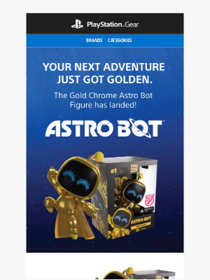 PlayStation - The Gold Chrome Astro Bot Has Landed!
