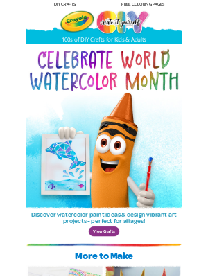 Crayola - 🖌️ Get Your Brushes Ready for World Watercolor Month!
